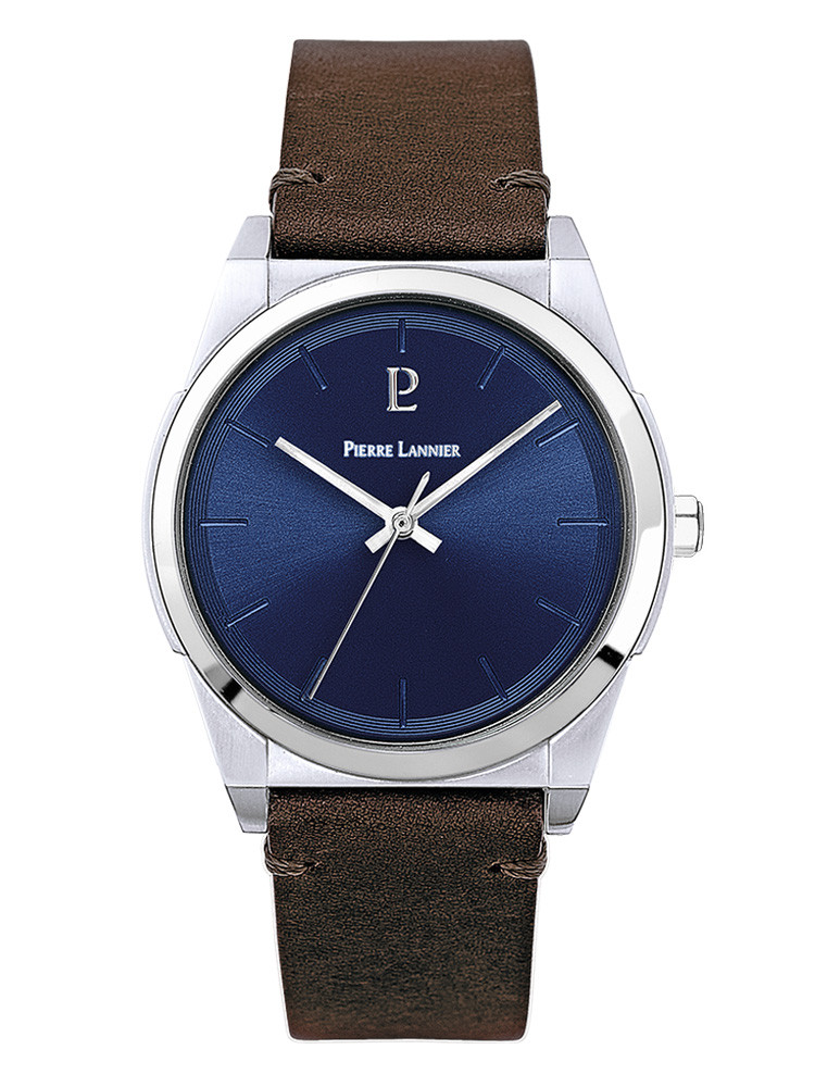 Montre homme Pierre Lannier cuir marron