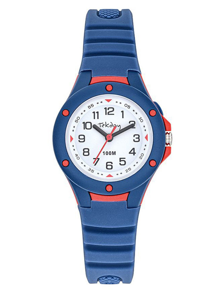 Montre sport Tekday bleue et rouge