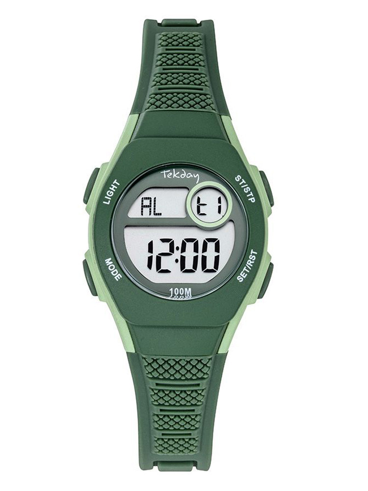 Montre digitale Tekday sport verte