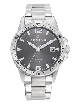 Montre Certus homme acier gris argent