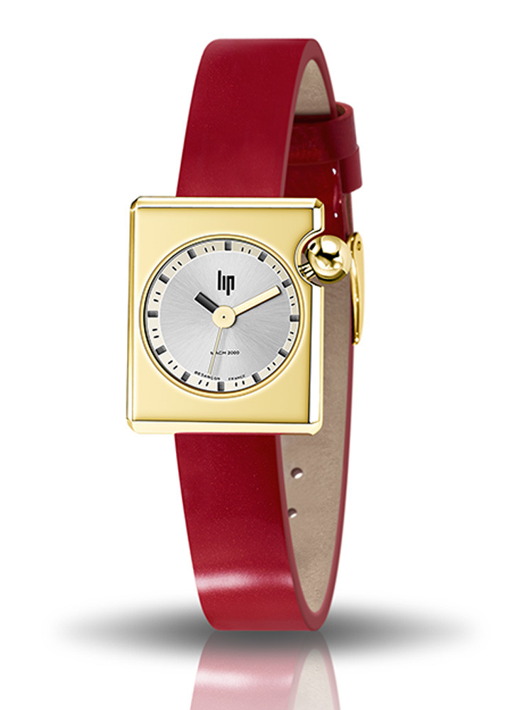 Montre Lip Mach 2000 pour femme coloris rouge fraise 671186