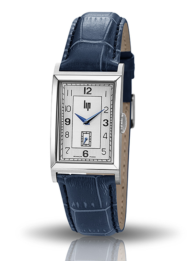 Montre Lip Churchill T18 bracelet cuir bleu