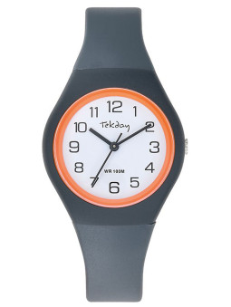 Montre Tekday grise et orange