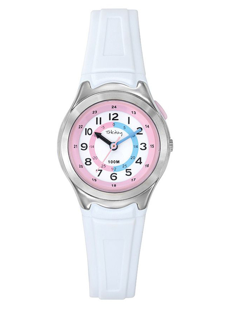 Montre sport Tekday femme bleue et blanche 654142 