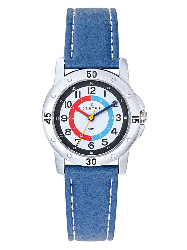 Montre pédagogique bracelet bleu Certus Junior 