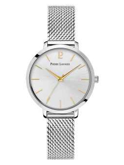 Montre femme argentée Pierre Lannier cadran argenté