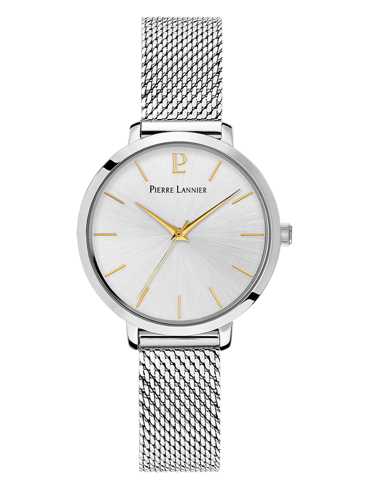 Montre femme argentée Pierre Lannier cadran argenté