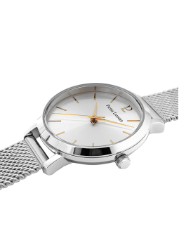 Montre femme argentée Pierre Lannier index doré