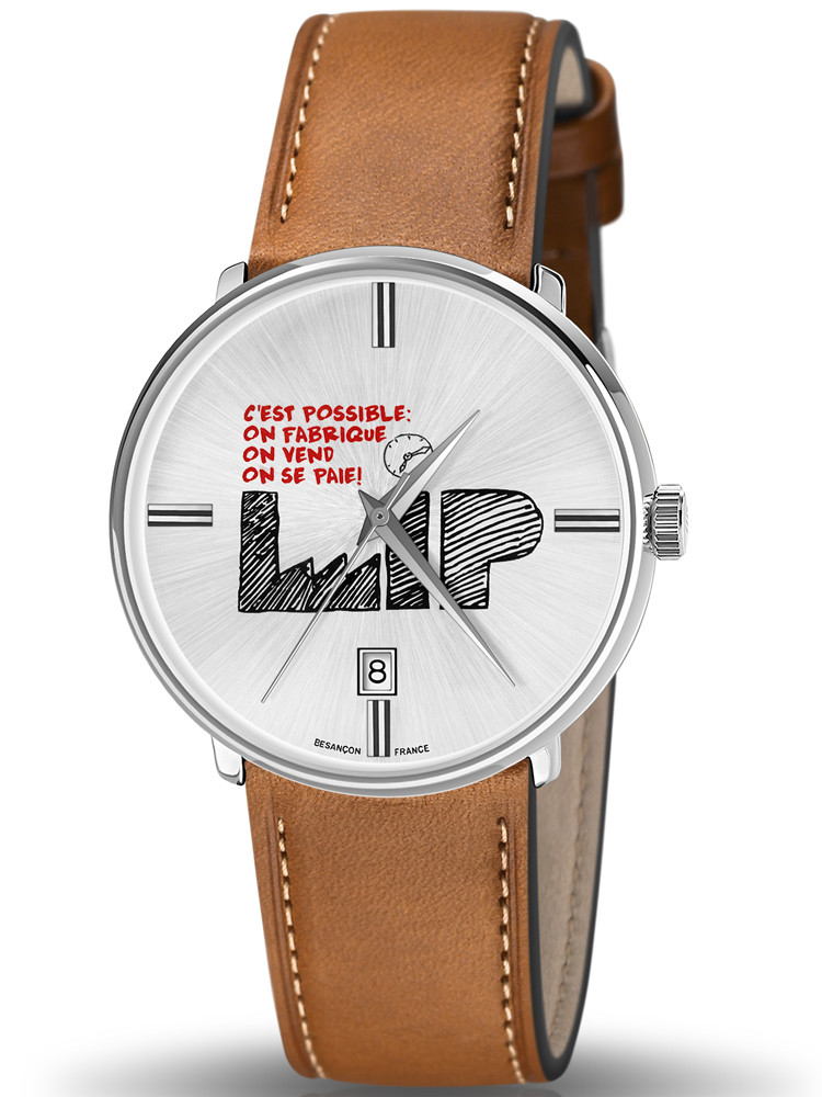 Montre LIP c'est possible cuir marron