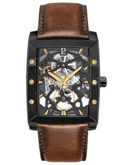 Montre homme Pierre Lannier automatique rectangle cuir