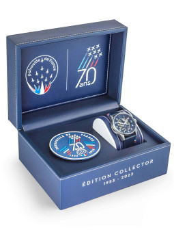 Coffret Montre Patrouille de France 70 ans automatique cuir