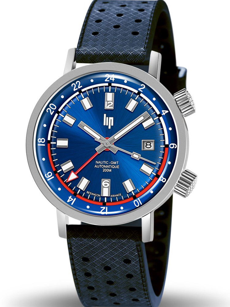 Montre homme automatique  LIP Grande Nautic-Ski GMT