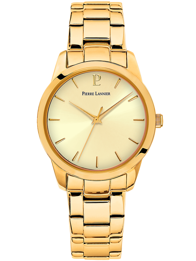 Montre Pierre Lannier femme coeur ouvert automatique doré rose 310F908