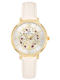 Montre femme Go cuir blanc...