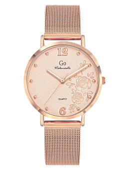 Montre femme Go dorée rose...