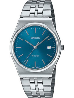 Montre Acier Casio cadran bleu