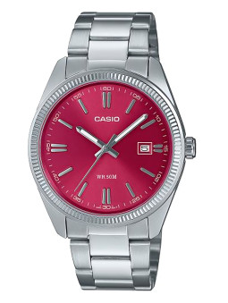 Montre mixte Edifice acier cadran rose MTP-1302PD-4AVEF - style classique