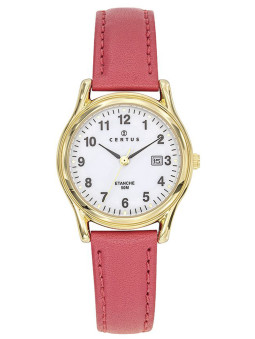 Montre femme Certus cuir rouge