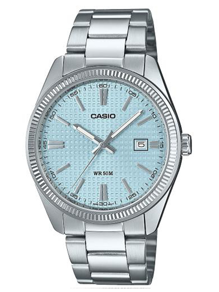 Montre homme Edifice acier cadran bleu clair MTP-1302PE-2AVEF - style classique