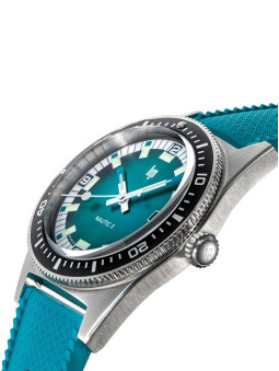 Montre automatique LIP Nautic 3 Océan - Montre de plongée étanche avec lunette tournante