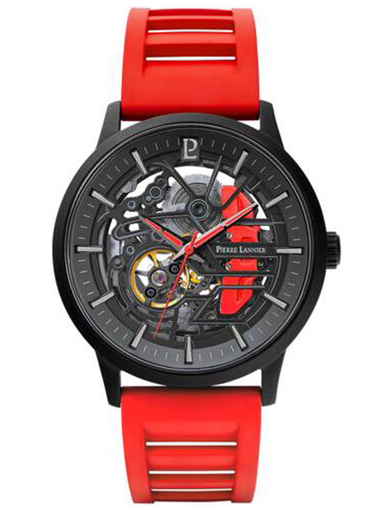 Montre homme automatique Paddock Pierre Lannier rouge Montre homme automatique Paddock Pierre Lannier rouge