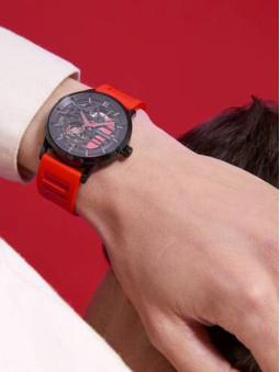 Montre homme automatique Paddock Pierre Lannier rouge Montre homme automatique Paddock Pierre Lannier rouge