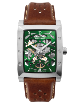 Montre homme Pierre lannier Hector 342A174 - Cadran squelette vert, originale.