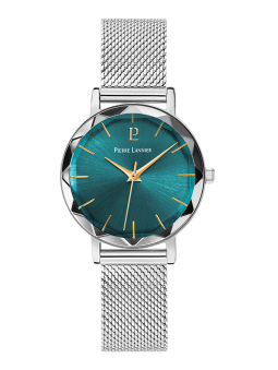 Montre femme Pierre Lannier Multiples cadran vert 009M671 - Style élégant, Bracelet maille milanaise - vue de face