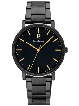 Montre homme Pierre Lannier Essential noire 252G439 - style classique - vue de face