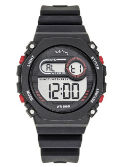 Montre Tekday mixte lunette hexagonale 654907