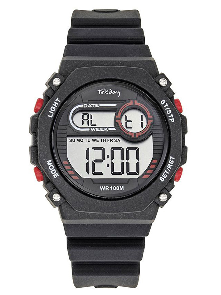 Montre Tekday mixte lunette hexagonale 654907