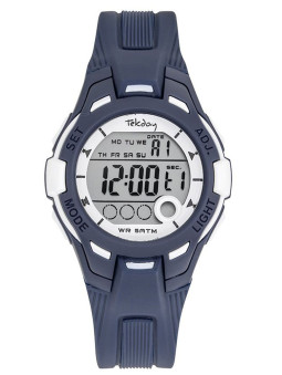 Montre enfant Tekday bleue et blanche 654922