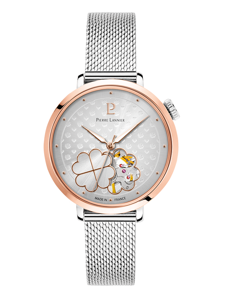 Montre Pierre Lannier femme trèfle automatique 146H721 - Style moderne