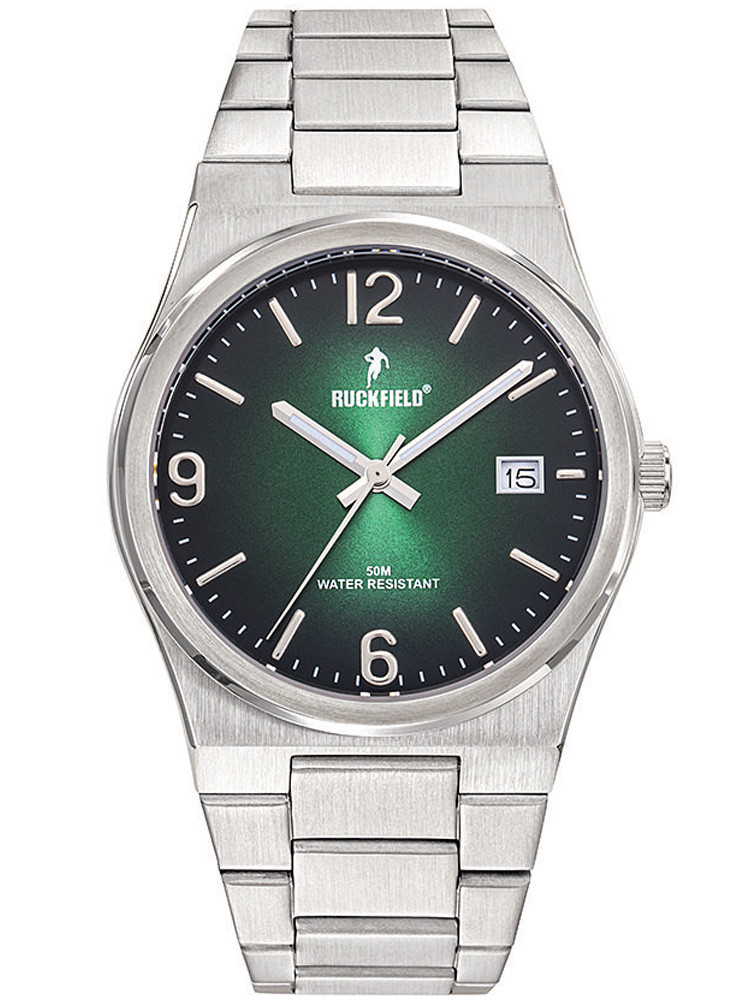 Montre acier homme Ruckfield cadran vert et noir 685215 - Style classique