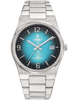 Montre homme Ruckfield acier cadran bleu et noir 685216 - Style élégant