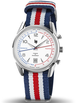 Coffret Montre femme Lip Courage et Dévouement 671707 - Style sport - Bracelet tissu
