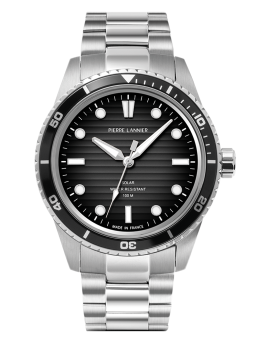 Montre homme solaire Pierre Lannier 244H131 - style plongée
