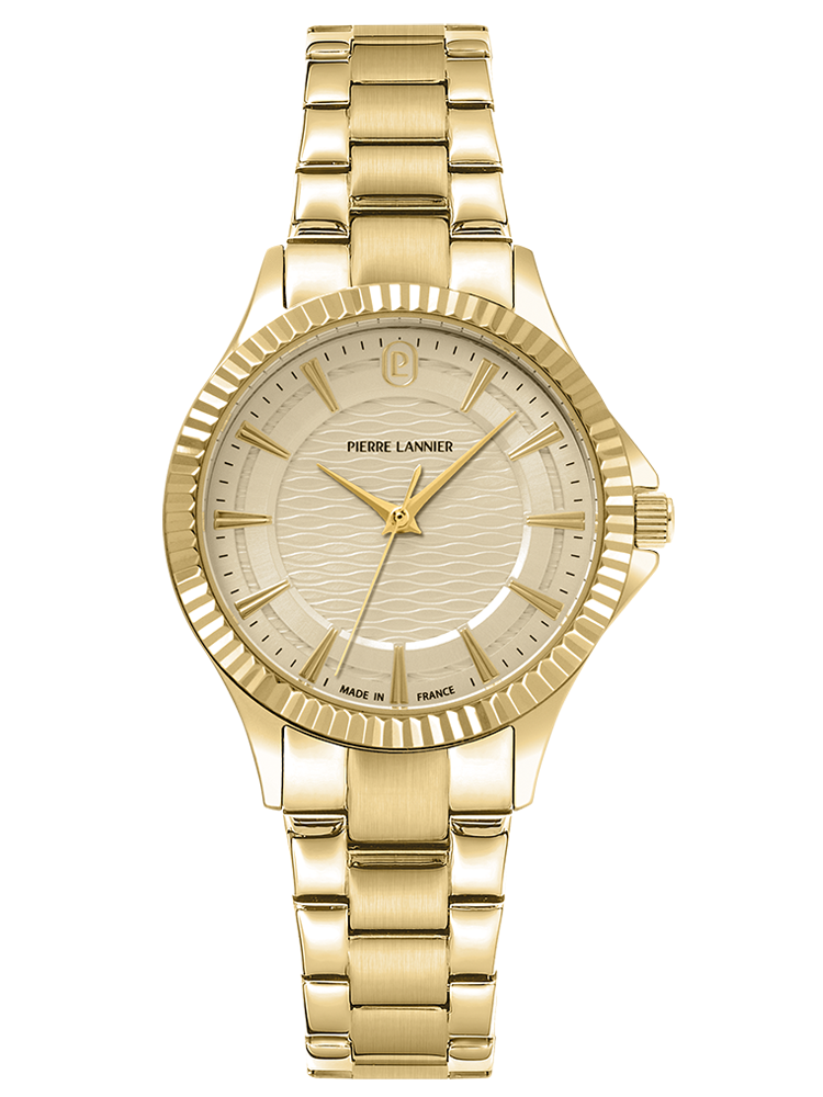 Montre dorée femme Pierre Lannier 018Q542 - style élégant