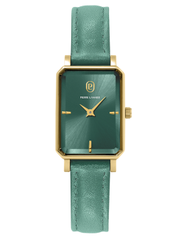 Montre rectangulaire femme verte Pierre Lannier 006L577 - style élégant
