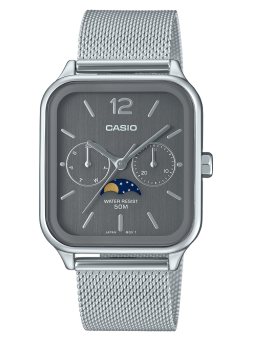 Montre Casio phase de lune grise MTP-M305M-8AVER - style sobre