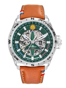 Montre Patrouille de France Athos 8 Homme Automatique 668143 - Cadran Vert - Style aviateur