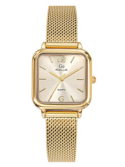 Montre femme Go carrée dorée 695612 - style chic