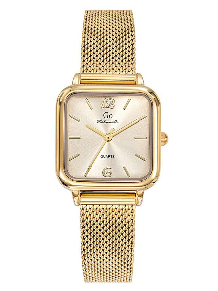 Montre femme Go carrée dorée 695612 - style chic