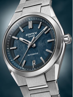 Montre automatique Casio cadran bleu EFK-100D-2AER - Style sport - vue rapprochée