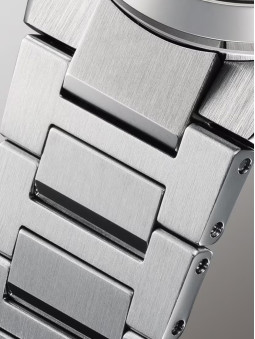 Montre automatique Casio cadran blanc nacré EFK-100D-7AER - style sport - détails