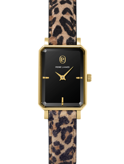 Montre femme Pierre Lannier rectangulaire léopard 006L539 - style animal