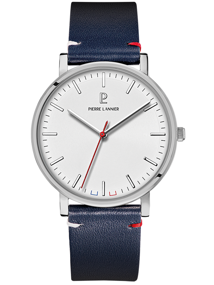 Montre homme Pierre Lannier cadran blanc 217G106 - style simple