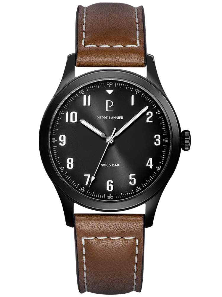 Montre Pierre Lannier aviateur homme 261K434 - style aviateur