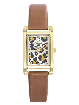 Montre femme Go léopard bracelet cuir marron 699633 - Style chic