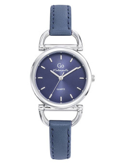 Montre femme Go bracelet cuir bleu 699628 - style équitation